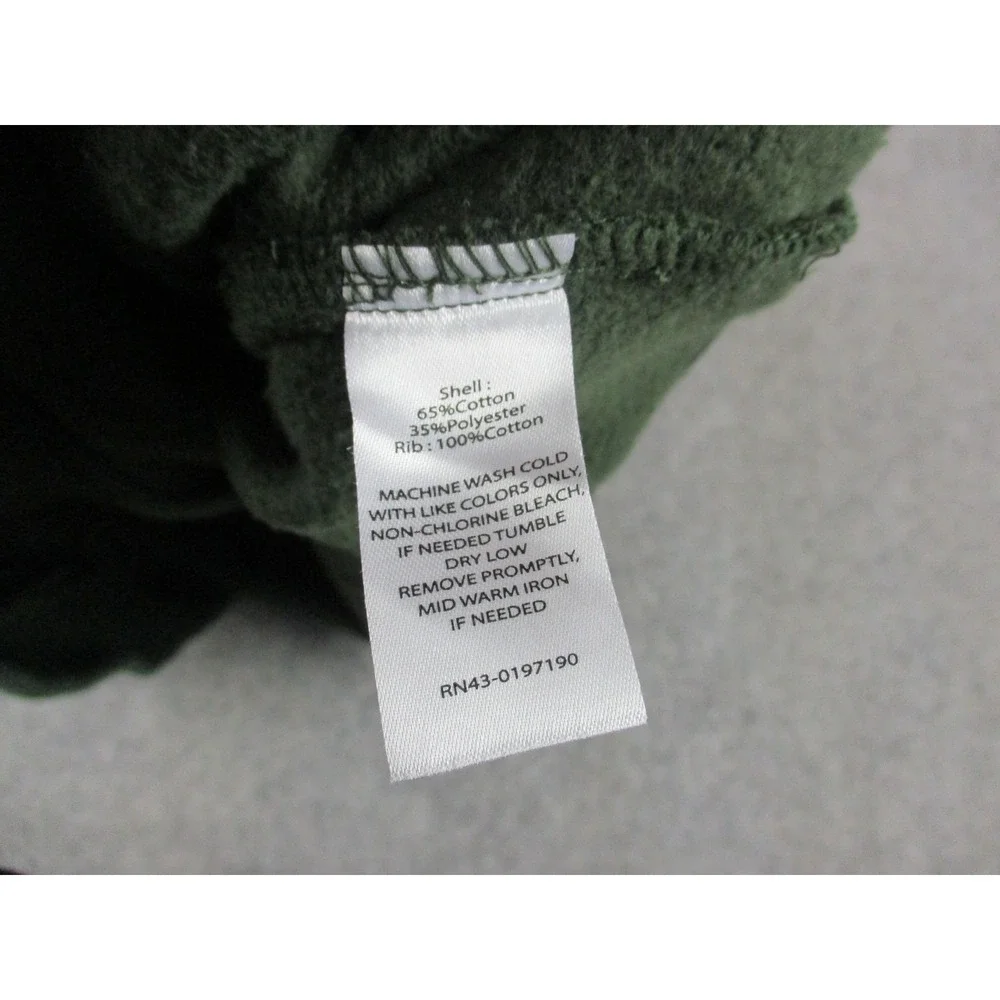 Allen Edmonds Jacket Mens Extra Large Green Bomber Fleece Lined Full Zip Pockets